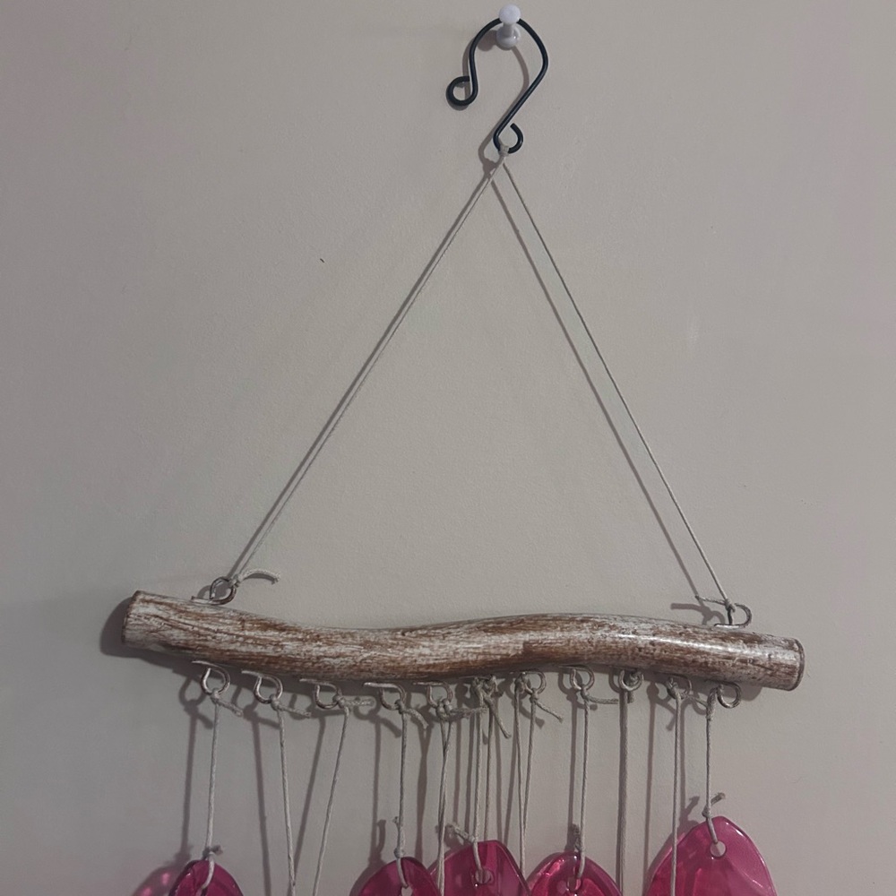 Colorful Leaf Glass Wind Chime - Picture 5 of 8